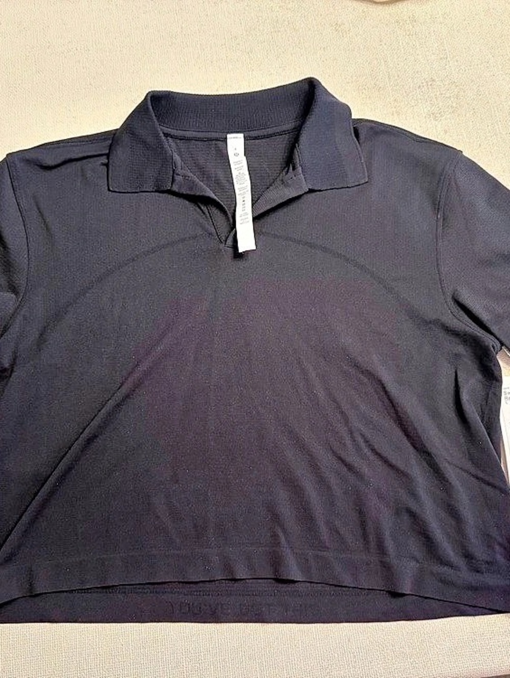 lululemon Swiftly Tech Relaxed-Fit Polo Shirt Black Short Sleeve Polo NWT